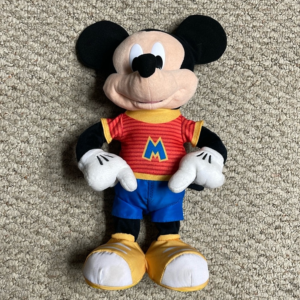Singing/Dancing Mickey Mouse Plush-“Head, Shoulders, Knees and Toes”.